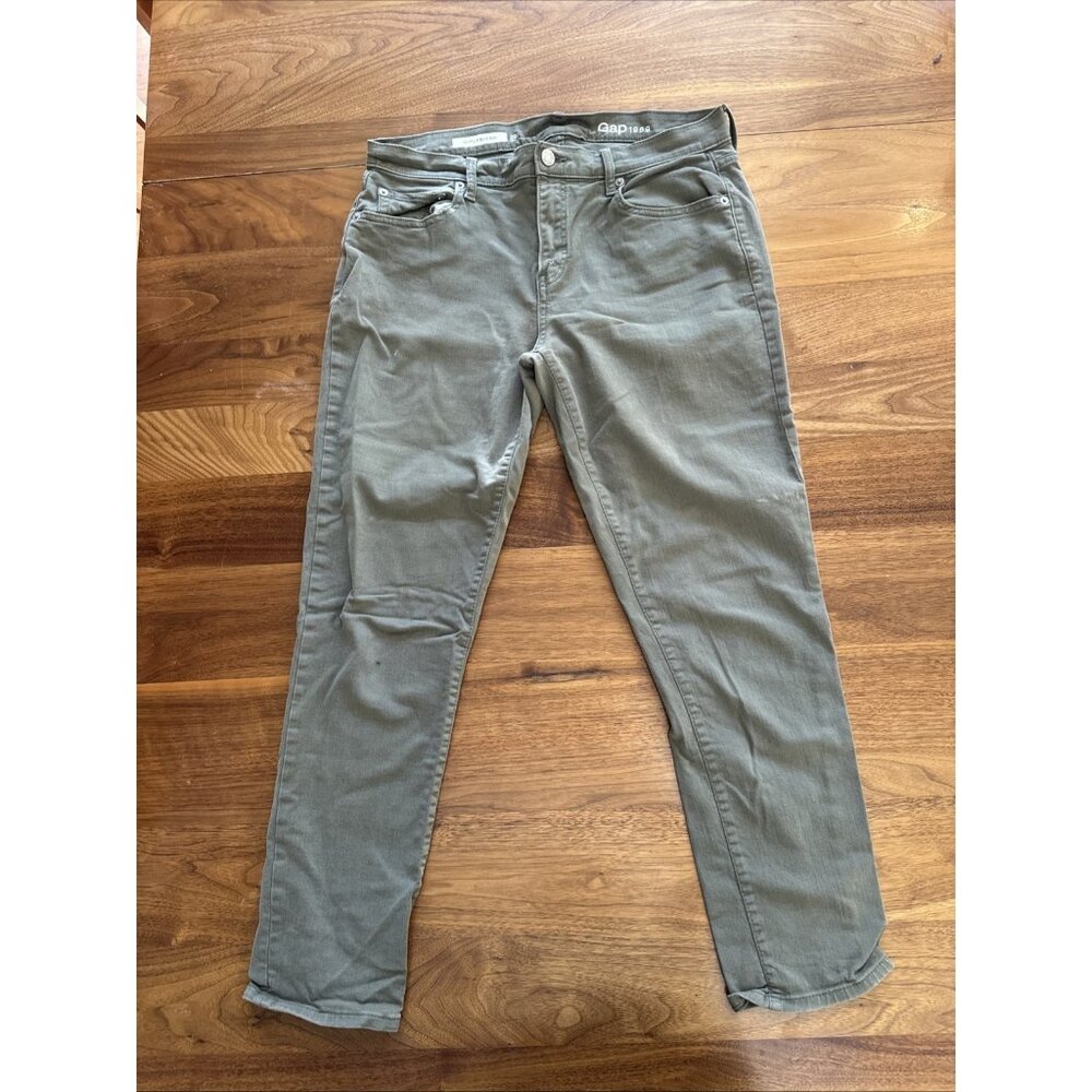 Gap Girlfriend 29r Green Jean Pants